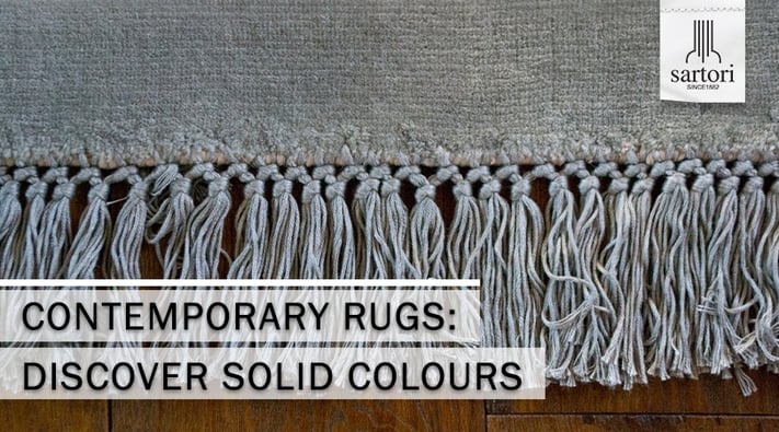 Contemporary rugs discover solid colours