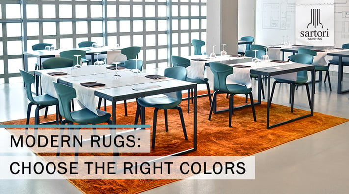 Modern rugs choose the right colors